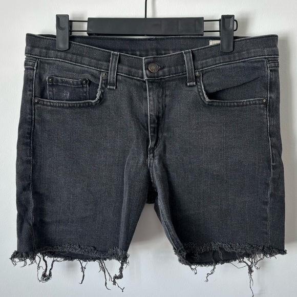 Rag & Bone High Waisted Rock Color Cut Off Jeans - Picture 1 of 8